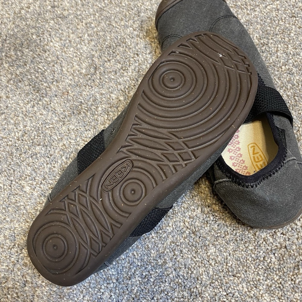 Keen Sienna Women's Mary Jane9 EU 39.5 Canvas Flat Washed Black Round Toe Travel - Picture 4 of 7